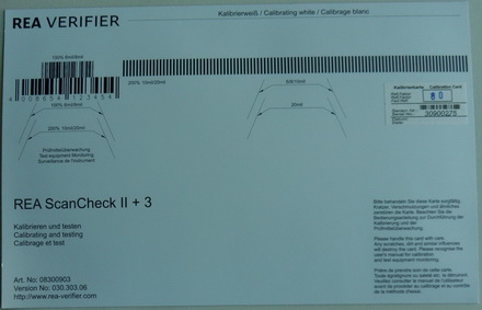 REA ScanCheck II+3校準板
